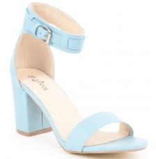Block Heels, Color : Blue