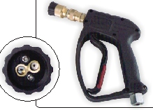 LGSJGS-10 Car Wash Water Spray Gun, for Variable Flow Controls, Color : Black