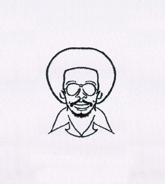 70S INSPIRED AFRO ROCKING MAN EMBROIDERY DESIGN