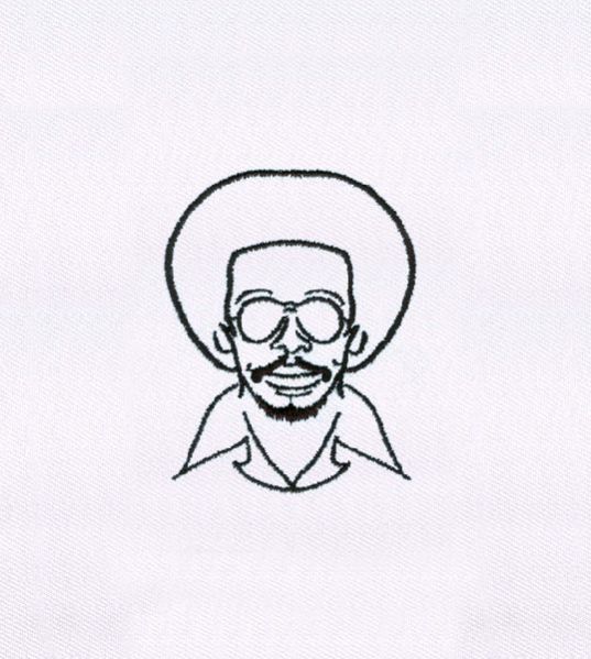 70S INSPIRED AFRO ROCKING MAN EMBROIDERY DESIGN