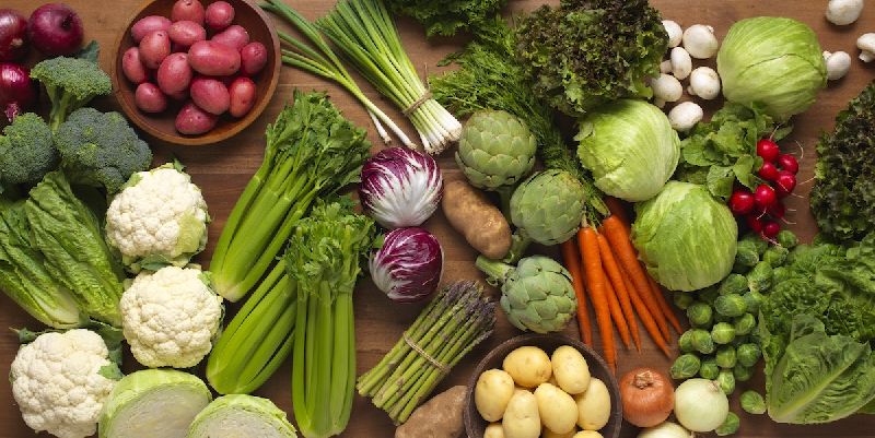 Organic fresh vegetables