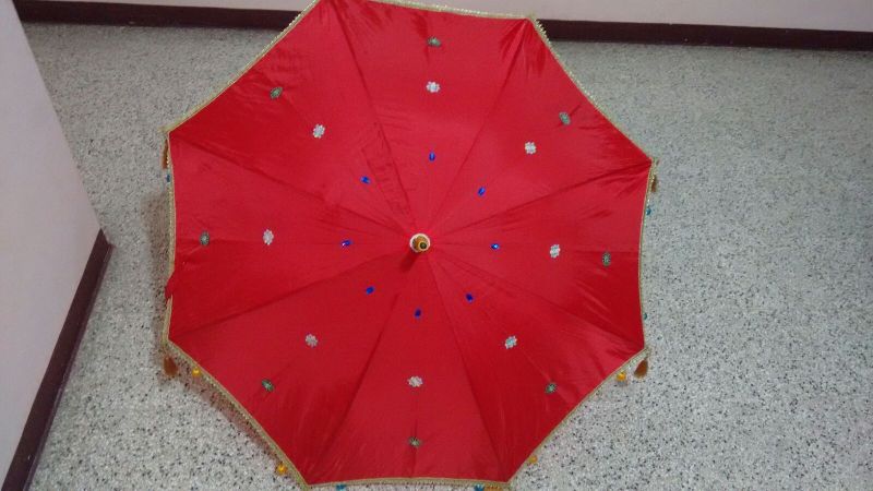 Round Decorated umbrellas, for Marriage, Feature : Light Weight