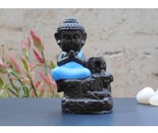 Meditating Monk Buddha Smoke