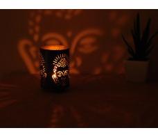 Votive Buddha Metal Tea light, Size : 4.7 X 3.5 inches