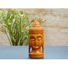 Wooden Idol Buddha Face