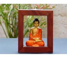 Wooden Lighting Lord Buddha with hanging, Size : 5.6 X 4.6 inch