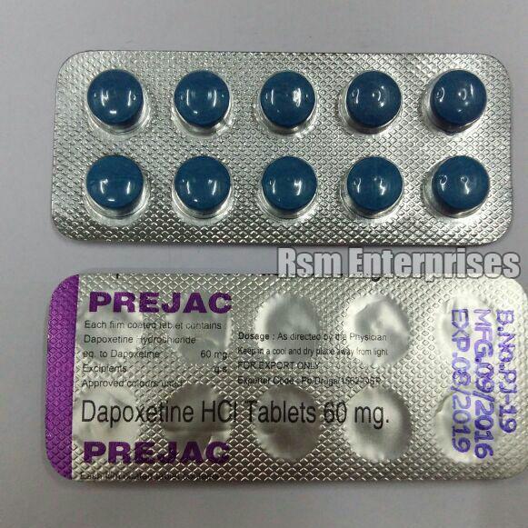 Dapoxetine 60 mg tablets