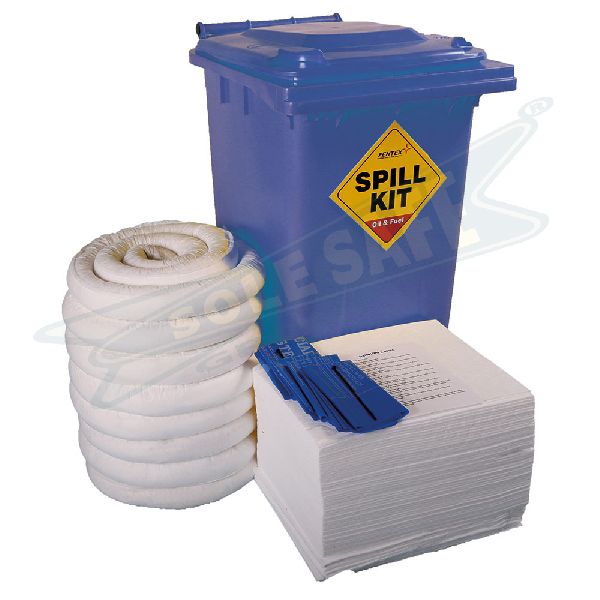 SOLESAFE Polypropylene chemical spill kit, Color : Gray, Yellow