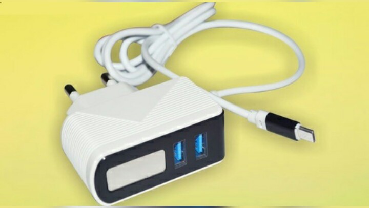 Prince Double USB Charger, Color : White
