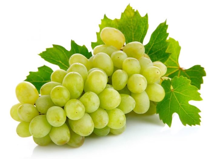 fresh green grapes