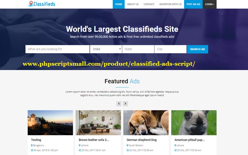 Classified Ads Script Open Source Classified Script