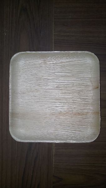 Mahaveer Agencies Areca Leaf square Plate1, Size : 9*9, Feature : Disposable, Ecofriendly