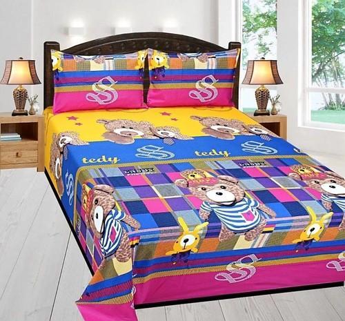 Multi Colored 5D Winter Bed Sheets, Feature : Skin Friendly Soft