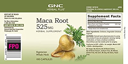 GNC Herbal Plus Maca Root, for Parlour, Personal, Gender : Female, Male