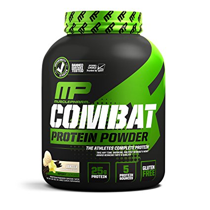MusclePharm Combat Protein Powder - Essential blend of Whey, Isolate, Casein and Egg Protein