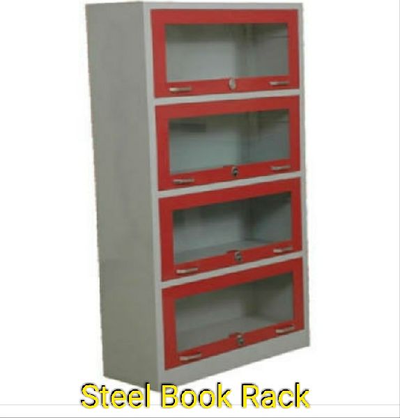 Steel Book Racks, Size : 53x8X164 Cm