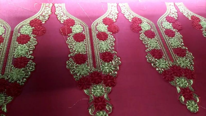 Computerised Neck Pattern Embroidery Work