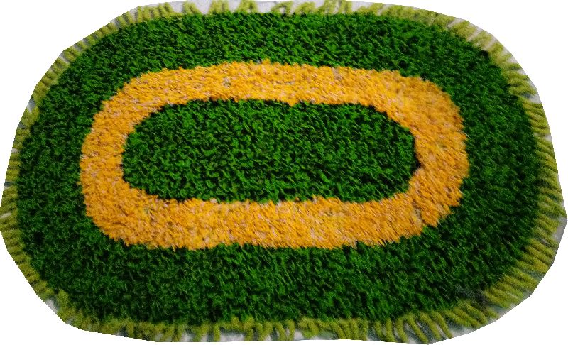 AV Creations Colorful Attractive shaggy mat...., Color : green