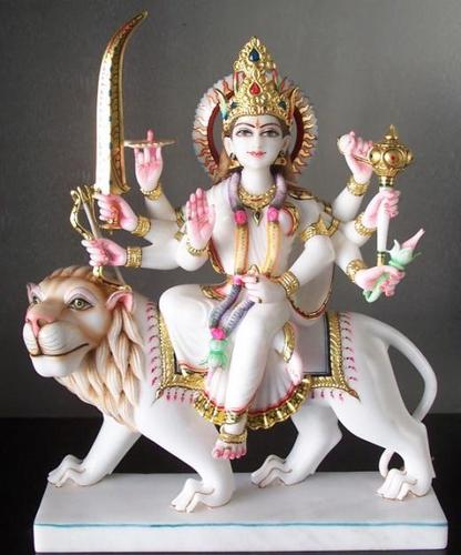 Marble Durga Maa Statue, Size : 5-20 Inch