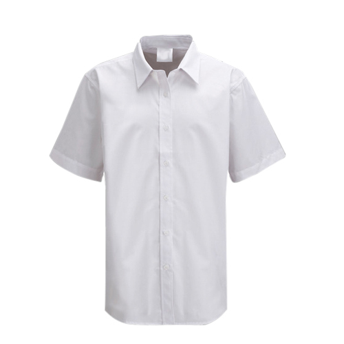 Half Sleeves Cotton Boys White School Shirts, Pattern : Plain, Size ...