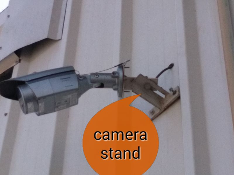 Iron CCTV Camera Stand, for Outdoor Mounting, Feature : Angular Adjustment