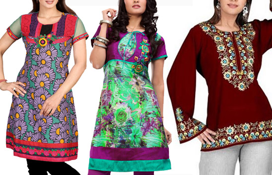 Designer Kurtis, Pattern : Printed