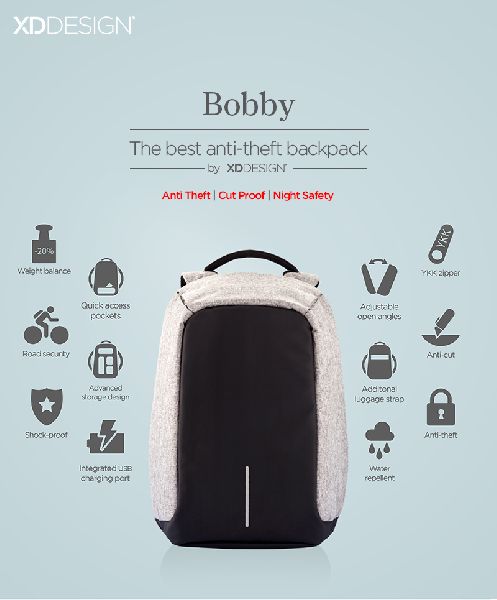 XD Design Bobby the Original Antitheft Backpack