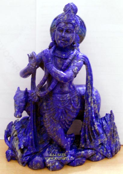 Lapis Lazuli idol of Lord Krishna