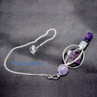 Spinning Merkaba Star Pendulum Only Amethyst