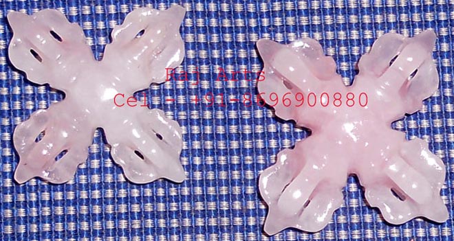 Vishwa Vajra Thunderbolt Rose Quartz, Packaging Type : Plastic Bags