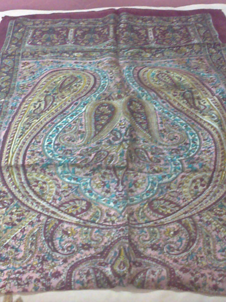 Kashmiri Silk Scarves Printed