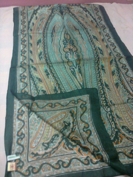 Printed Kashmiri Silk Scarves