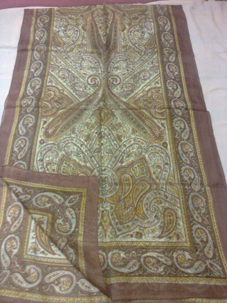 Pure Kashmiri Printed Silk Scarves