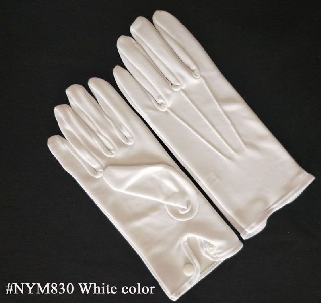 size large Men/'s White Masonic Gloves 100/% Cotton
