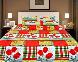 Polycotton Bedsheets With Pillow Covers, Feature : Skin Friendly