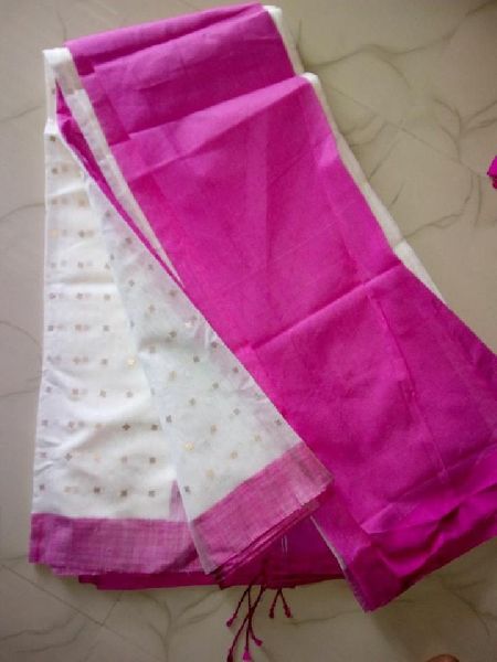 bengal muslin handwoven sarees with blouse piece