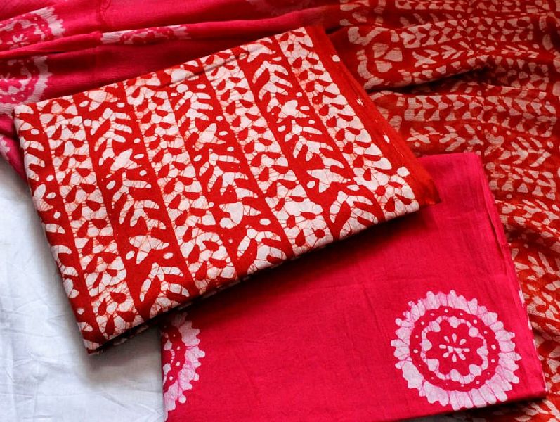 jaipuri pure cotton hand block dress materials