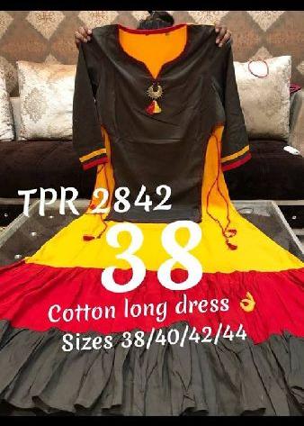 TPR cotton and rayon embroidered kurtis