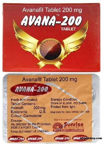 Avana 200 mg tablets