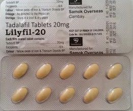 Lilyfil (Tadalafil) 20 mg Tablets, Shelf Life : 3 Year