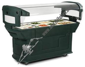 SALAD BAR (WITH SNEEZE GUARD,RAIL TRAY & CHILLER)
