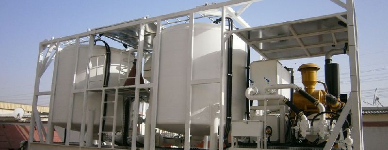skid mounted cementing batch mixer