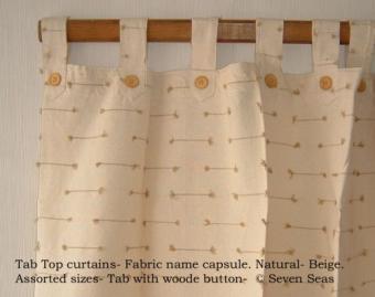 Curtains : Natural Capsule Curtain