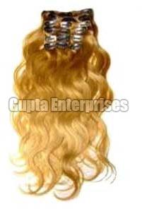 Bleached Bulk Hair (Curly), Feature : Easy Fit, Light Weight, Skin Friendly