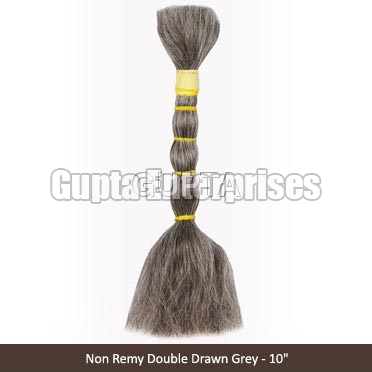 Non Remy Grey Hair, for Personal, Parlour, Feature : Easy Fit, Light Weight, Skin Friendly