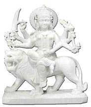 White Marble Durga Mata Statue