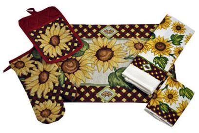 Sunflower Tapestry Kitchen Set