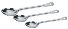 Polished Stainless Steel Spoons, Length : 10Inch