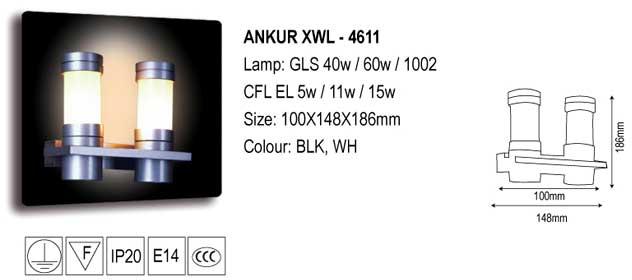 Designer Wall Light (Ankur XWL 4611)