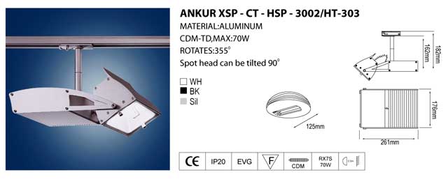 Track Light (ANKUR XSP CT HSP 3002 HT 303)